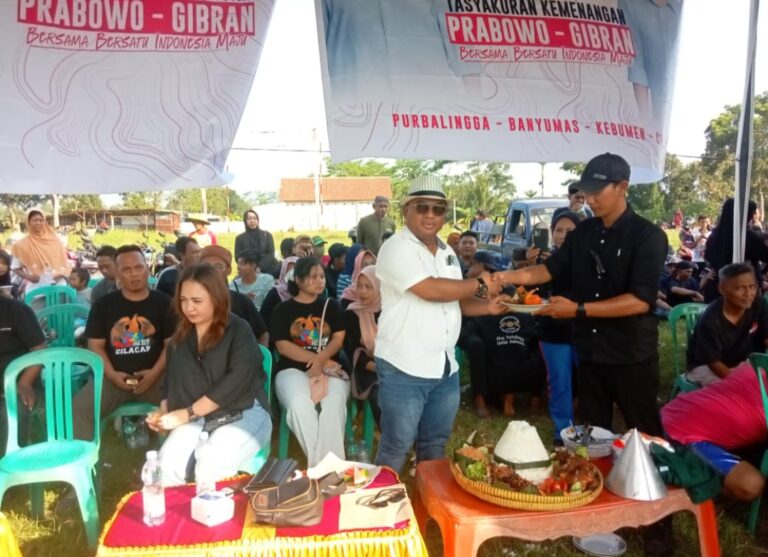 Relawan Bumi Ngapak Raya Purbalingga Gelar Tasyakuran Kemenangan Prabowo-Gibran