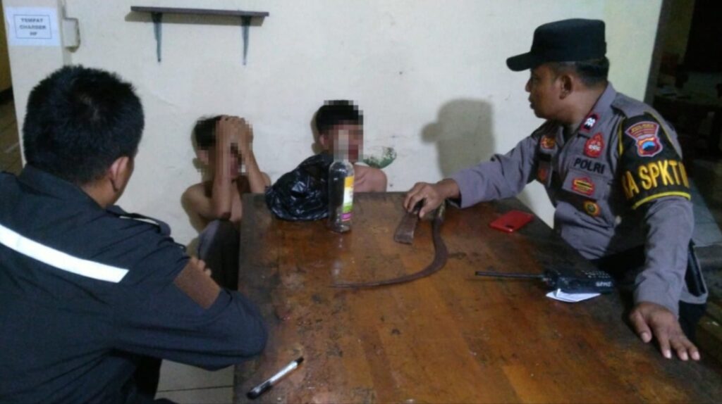 Bawa Senjata Tajam, Dua Remaja Diamankan Polsek PurbaIingga